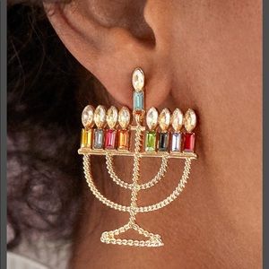 BAUBLEBAR MENORAH HOLIDAY EARRINGS